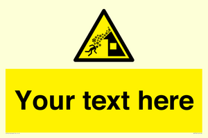 Custom warning roof avalanche